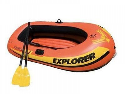 Надувная лодка Explorer 200 Set 185х94х41 см Intex 58331+весла+насос