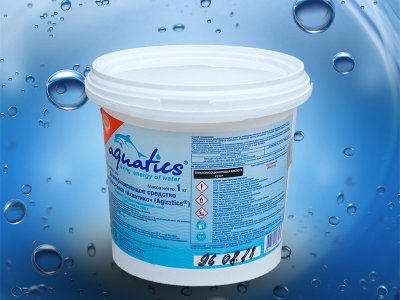 Медленный стабилизированный хлор в таблетках 200 г. 1 кг. Aquatics